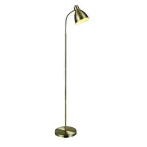 Klasyczna lampa stojąca Nitta - antyczne złoto