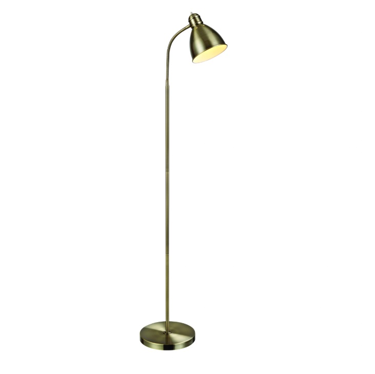Klasyczna lampa stojąca Nitta - antyczne złoto