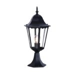 Klasyczny czarny lampion ogrodowy Lozana 51cm - IP44