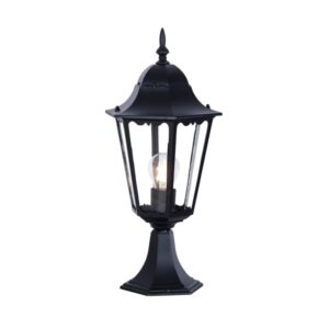 Klasyczny czarny lampion ogrodowy Lozana 51cm - IP44