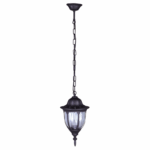 Lampa wisząca klasyczna nad drzwi Vasco IP44 - czarna