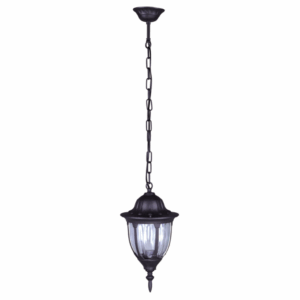 Lampa wisząca klasyczna nad drzwi Vasco IP44 - czarna