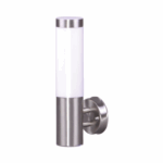 Srebrny kinkiet elewacyjny Anica IP44