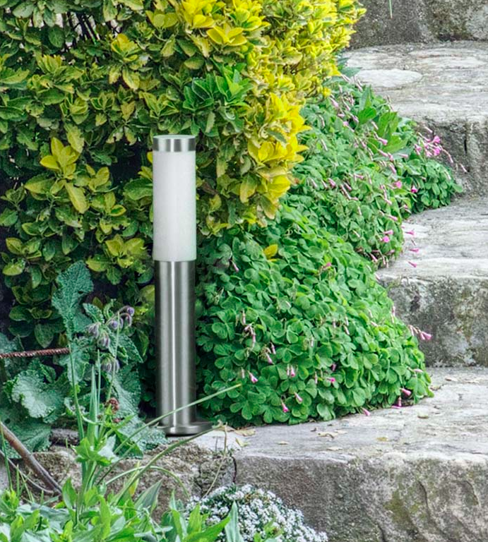 Srebrny słupek do ogrodu Anica IP44 - 45 cm