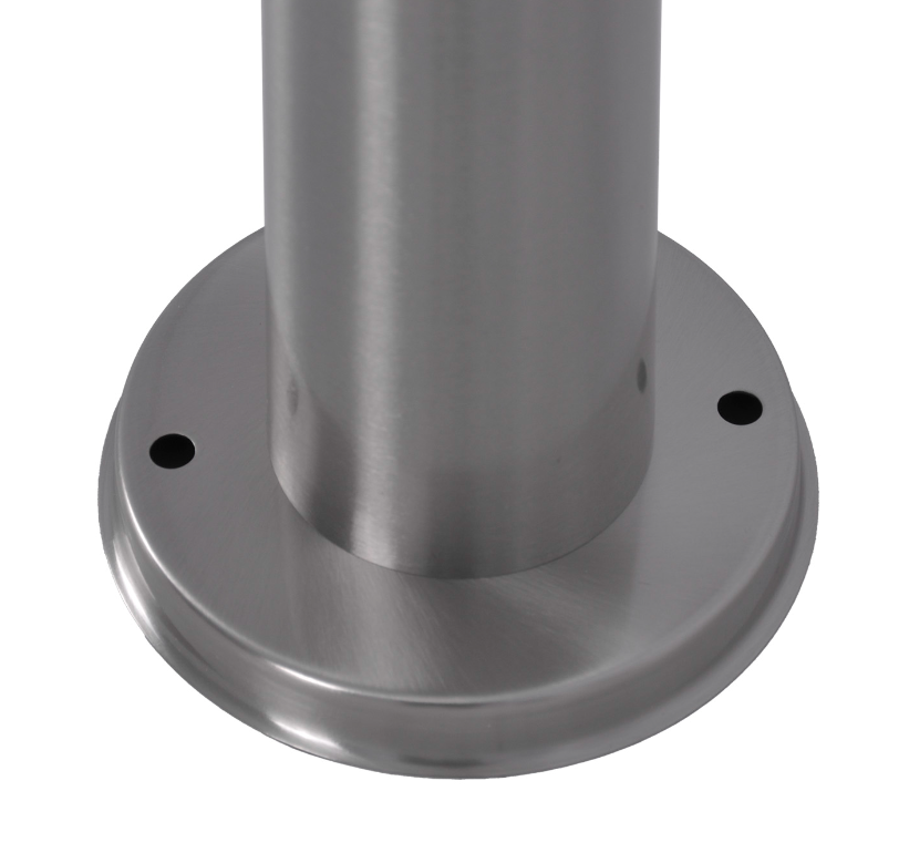 Srebrny słupek ogrodowy Ana IP44 - 100cm - mocowanie