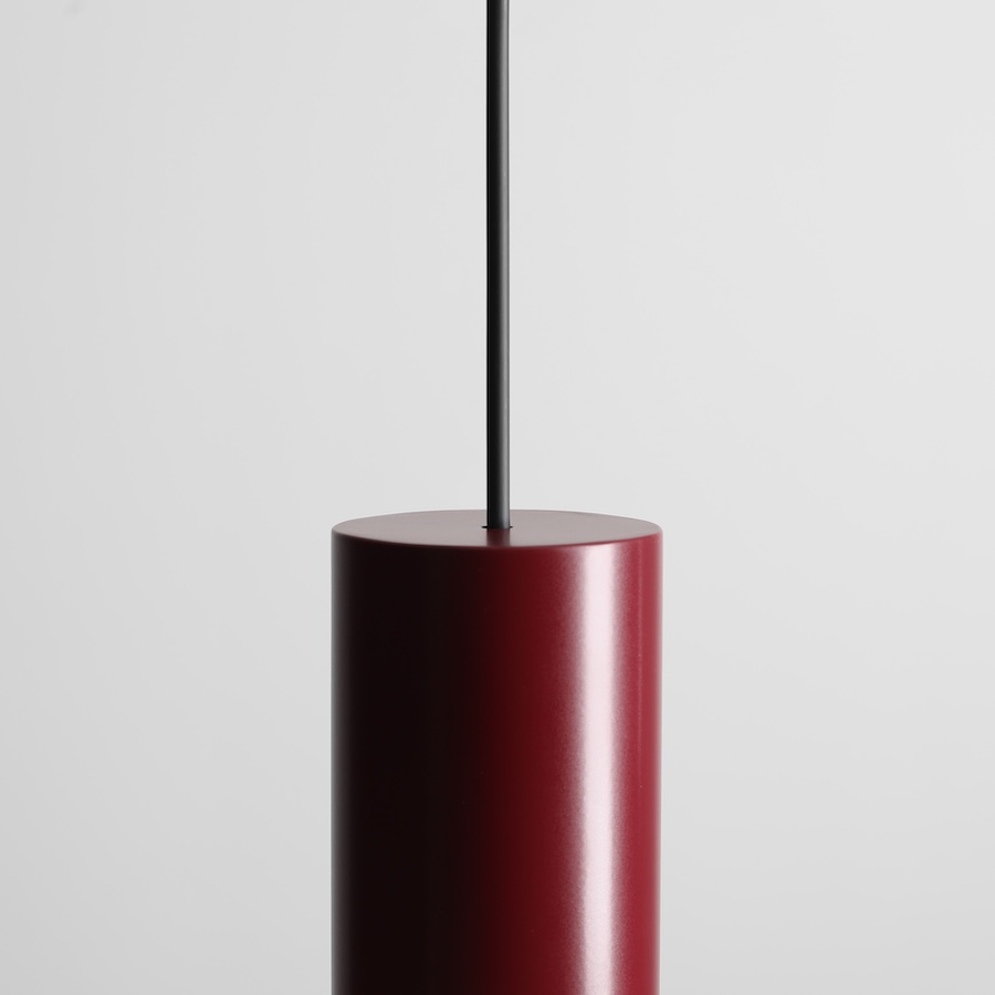 Bordowa lampa wisząca Flo Artera