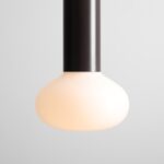 Brązowa mała lampa wisząca Flo Mokka 19 - Aldex