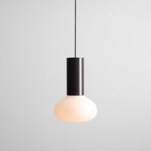 Brązowa lampa wisząca Flo Mokka 19 - Aldex