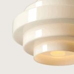 lampa wiszaca bialy otwarty klosz warstwowy styl vintage - filo milky aldex