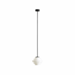 Lampa wisząca Filo Milky L 14 - biały kaskadowy klosz na sztycy 90cm