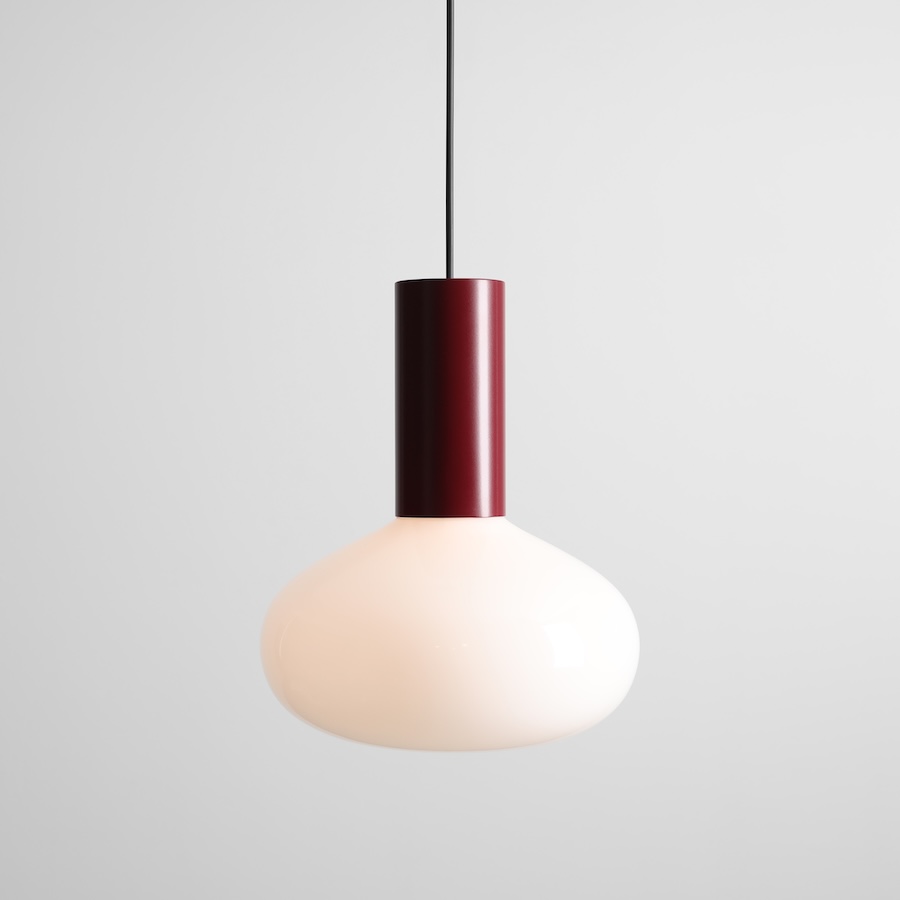 Lampa wisząca w kolorze czerwonego wina - Flo Artera