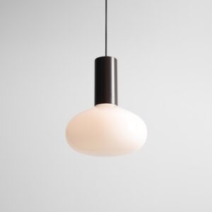 Brązowa lampa wisząca Flo Mokka 26 - elegancki design
