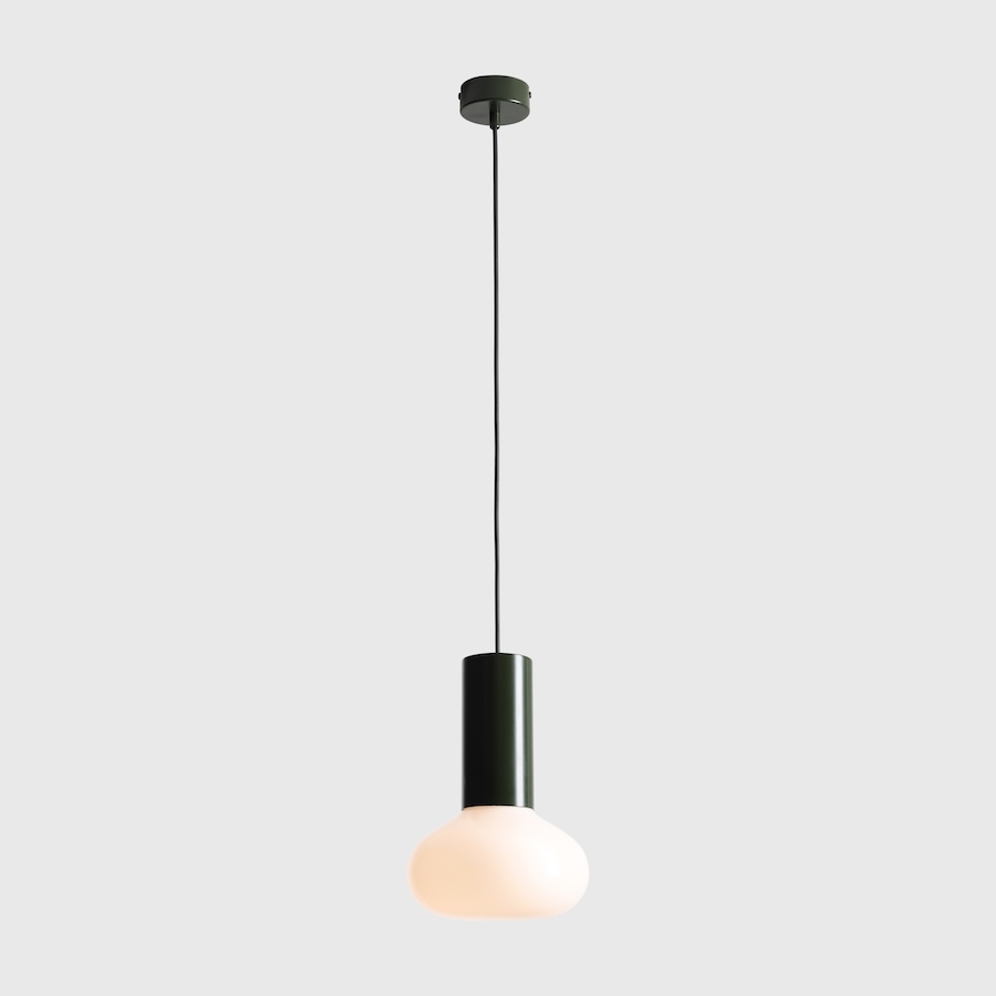 Zielona lampa wisząca Flo Grey 19 - Aldex