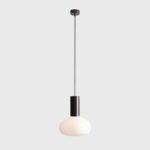 Brązowa lampa wisząca Flo Mokka 26 - Aldex