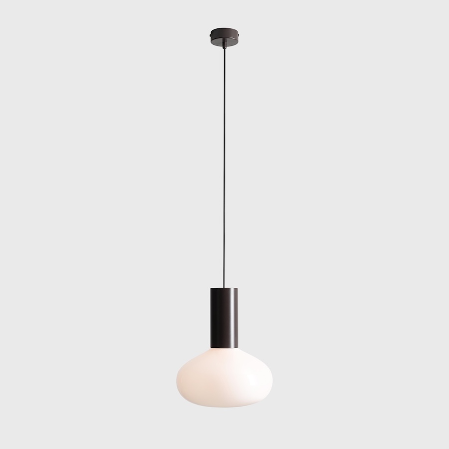 Brązowa lampa wisząca Flo Mokka 26 - Aldex