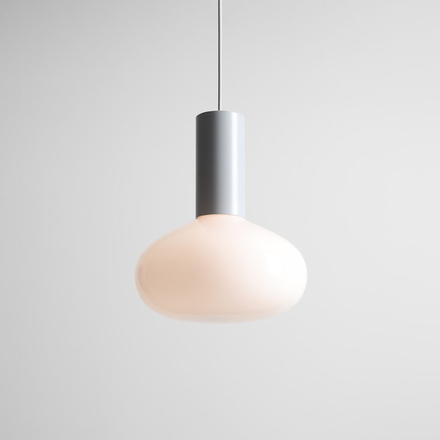 Szara lampa wisząca nad stolik Flo Grey 26 - Aldex