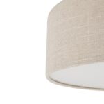 Beżowa lampa wisząca Santana M 50cm - abażur