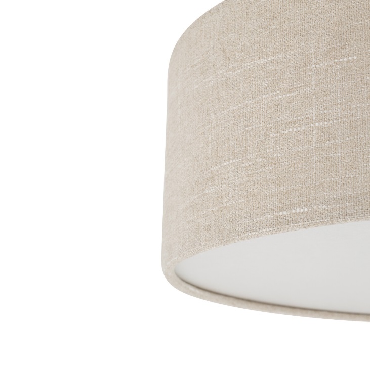 Beżowa lampa wisząca Santana M 50cm - abażur