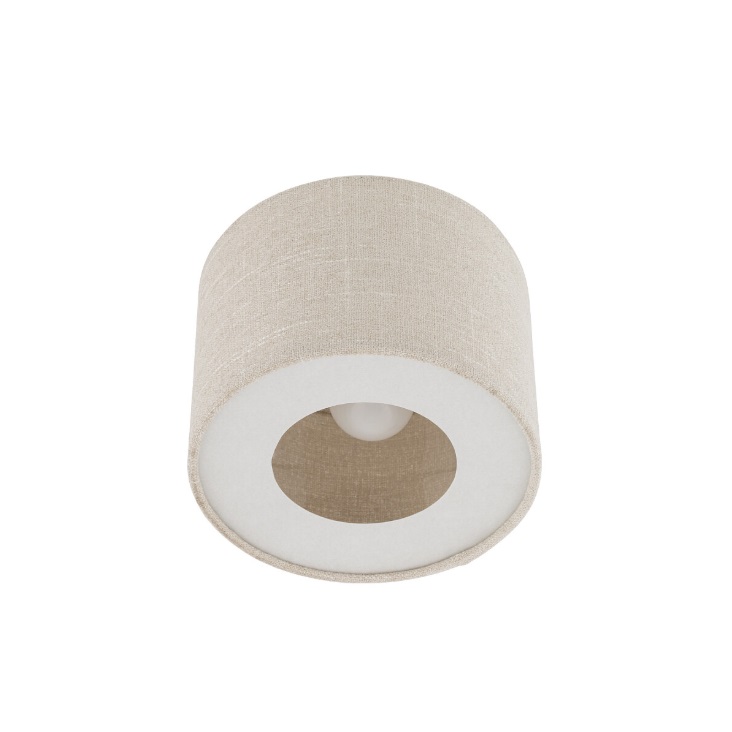 Beżowy plafon materiałowy Santana S 23cm