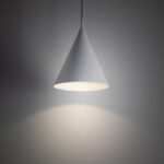 Biała lampa wisząca stożek Zenith XS - nowodvorski