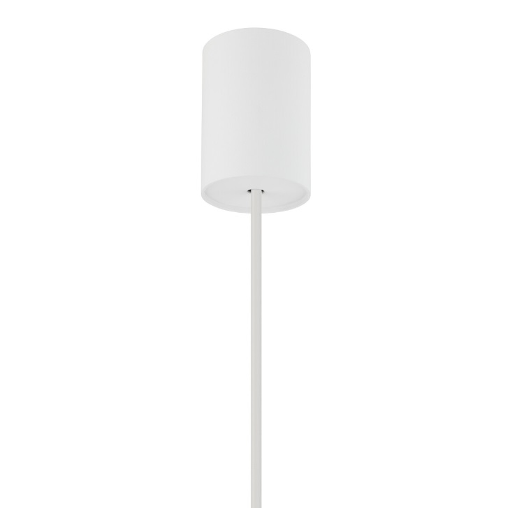 Biała lampa wisząca stożek Zenith XS - podsufitka