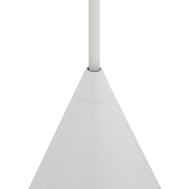 Biała lampa wisząca stożek Zenith XS