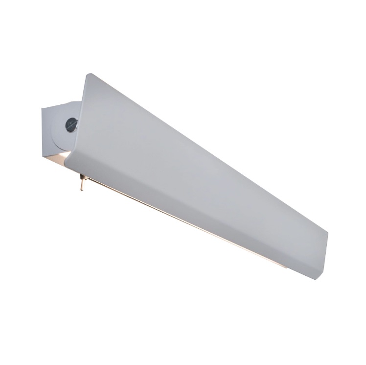 Biała podłużna lampa ścienna z regulacją Wing LED - włacznik