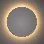 Biały kinkiet RING L 35cm - odbite światło LED