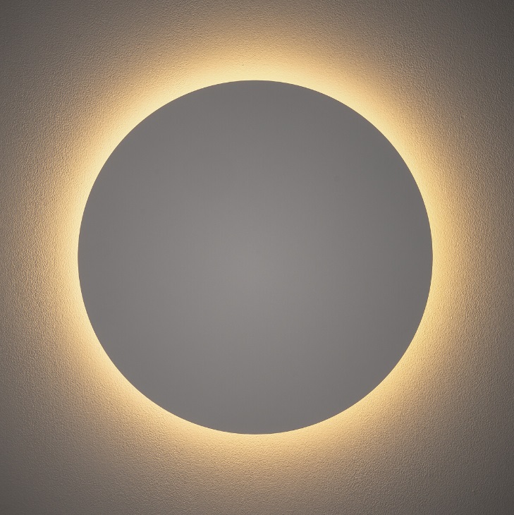Biały kinkiet RING L 35cm - odbite światło LED