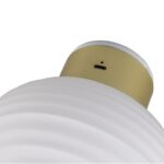 Biały kinkiet z baterią Earl LED USB