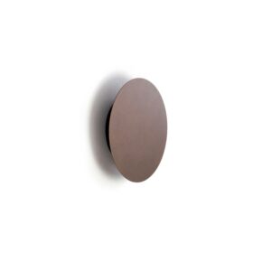 Brązowy kinkiet Ring S LED 15cm - odbijający światło od ściany