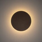 Brązowy kinkiet Ring S LED 15cm - ozdobny