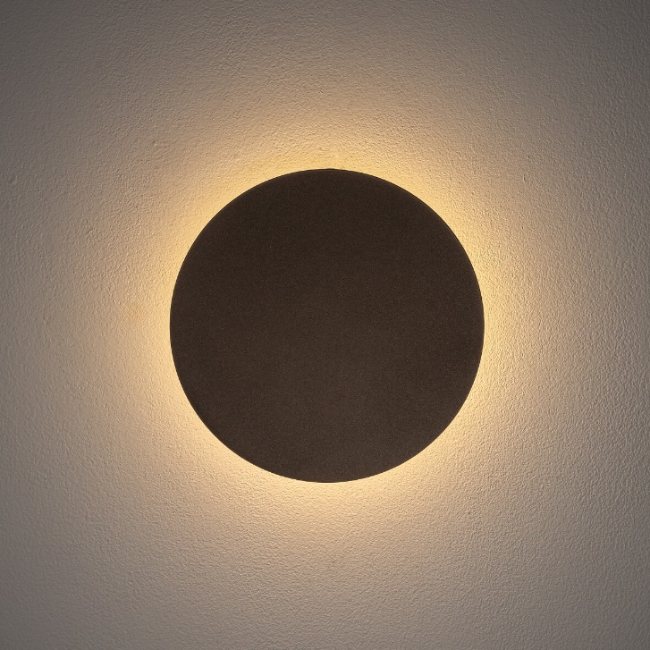 Brązowy kinkiet Ring S LED 15cm - ozdobny