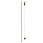 Cienka jasnoszara tuba lampa sufitowa Fourty XL 110