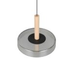 Czarna lampa wisząca Celeste LED - nad stół i wyspę