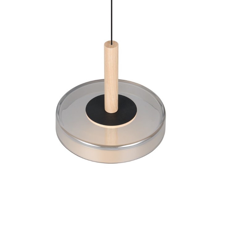 Czarna płaska lampa wisząca nad wyspę Celeste LED