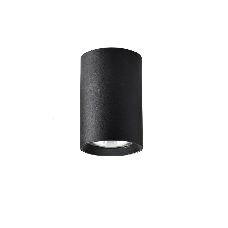 Czarna tuba sufitowa Manacor 9 - spot