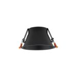 Czarne nowoczesne oczko sufitowe UNO L 14,5cm