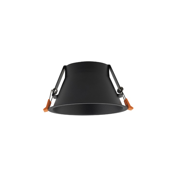 Czarne nowoczesne oczko sufitowe UNO L 14,5cm