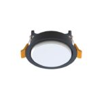 Czarne oczko do zabudowy w suficie UNO S 9,5cm