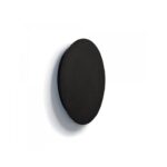 Czarny dekoracyjny kinkiet koło RING L 35cm - LED