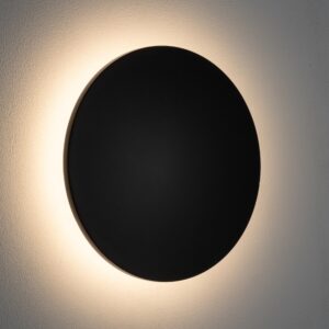 Czarny nowoczesny kinkiet elewacyjny Aria LED M 18cm - IP54