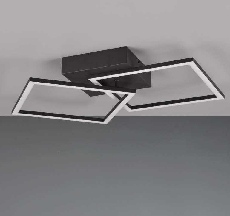 Czarny plafon LED do kuchni Trail 31W