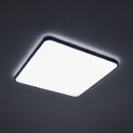 Czarny plafon do kuchni Agnes Square LED PRO M 43cm - IP44