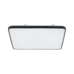 Czarny plafon do kuchni Agnes Square LED PRO M 43cm - IP44 4000K