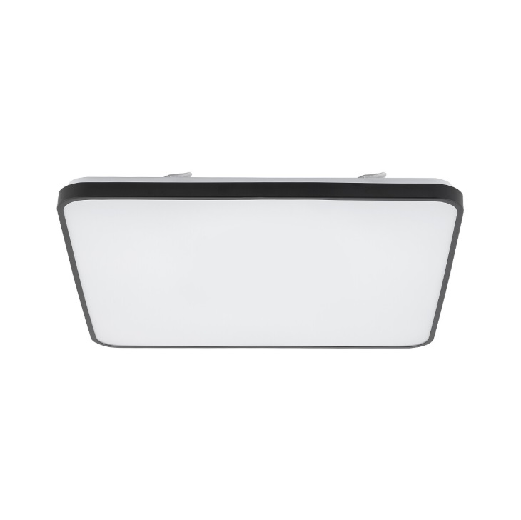 Czarny plafon do kuchni Agnes Square LED PRO M 43cm - IP44 4000K