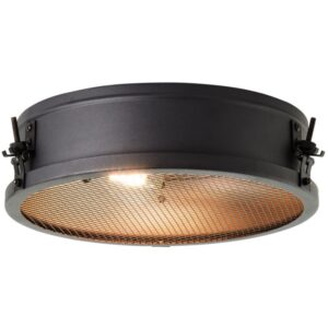 Czarny plafon industrialny Zois 34 - lampa retro