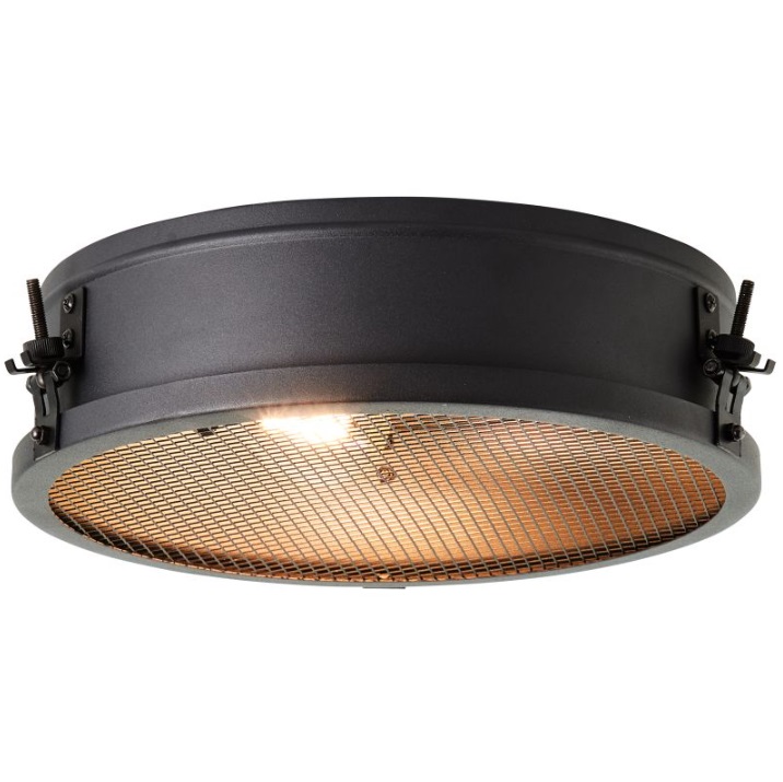 Czarny plafon industrialny Zois 34 - lampa retro
