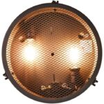 Czarny plafon industrialny Zois 34 - lampa vintage