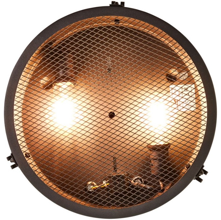 Czarny plafon industrialny Zois 34 - lampa vintage